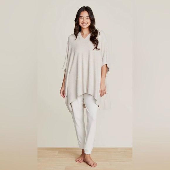 NEW Barefoot Dreams Cozy Chic Ultra Light Zip Up Hoodie In Stone L/XL - Picture 2 of 9